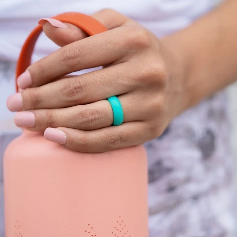 ROQ Teal Silicone Ring (10)